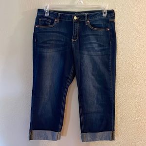 Dark Wash Denim Capri pants size 10